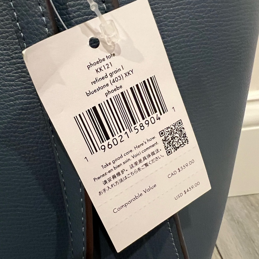 Kate Spade Bluestone Large Tote with Gold Accent - Picture 4 of 6